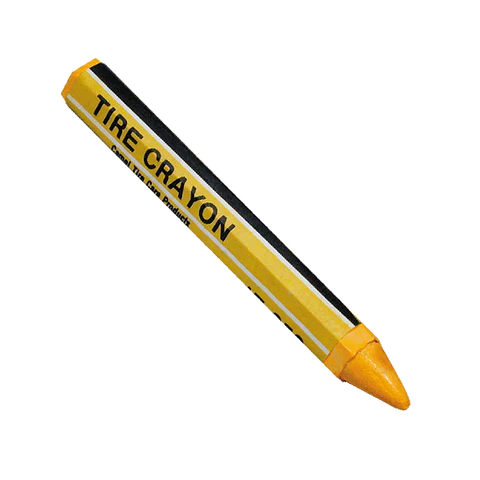 Tru-Flate Crayon Tire Marking Yellow 1/2W x 4-5/8"L