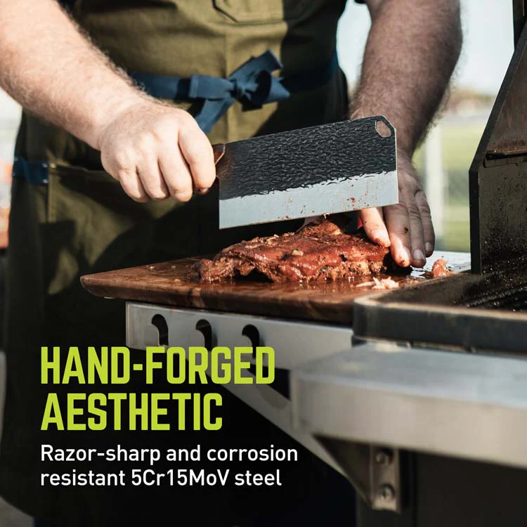 True Primal Forge Cleaver Knife Rustic Cutlery - Image 3