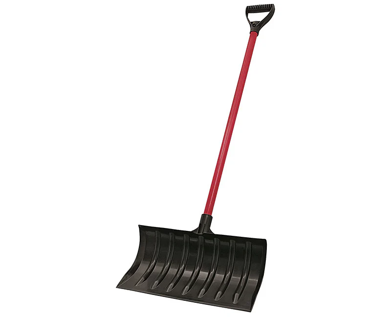 Truper 18" Poly Snow Pusher with Steel Handle