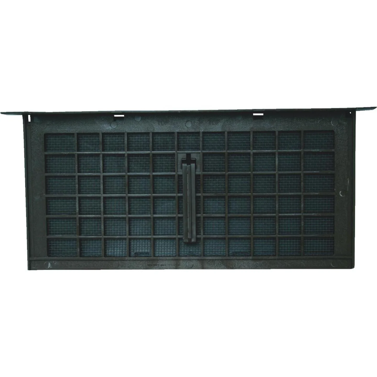 Witten PMD-1 8 In. x 16 In. Black Manual Foundation Ventilator with Damper and Lentil