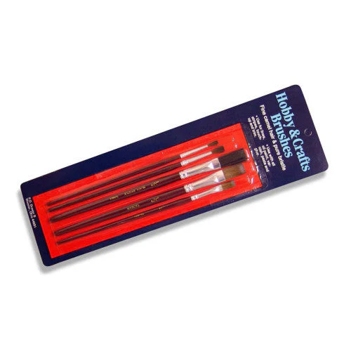 Wooster Brush 5-Piece Camel Hair/Bristle Assortment