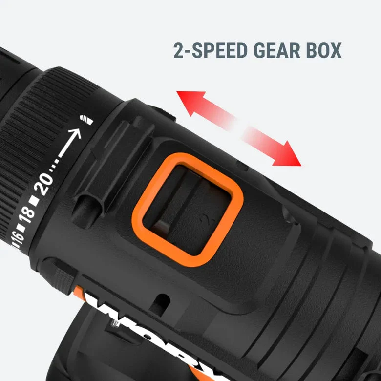 Worx 20V 3/8" Cordless Drill/Driver - Image 12