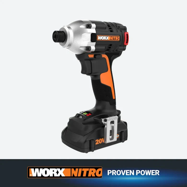 Worx Nitro 20v Power Share 3-Speed Cordless Impact Driver With Brushless Motor - Image 2